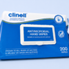 Clinell Antibacterial Hand Wipes – Tub of 200 CAHW200