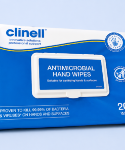 Clinell Antibacterial Hand Wipes – Tub of 200 CAHW200