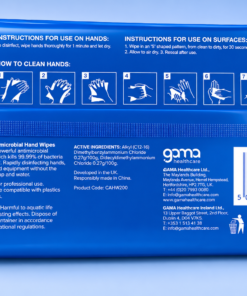 Alternative view of Clinell Antibacterial Hand Wipes – Tub of 200 CAHW200